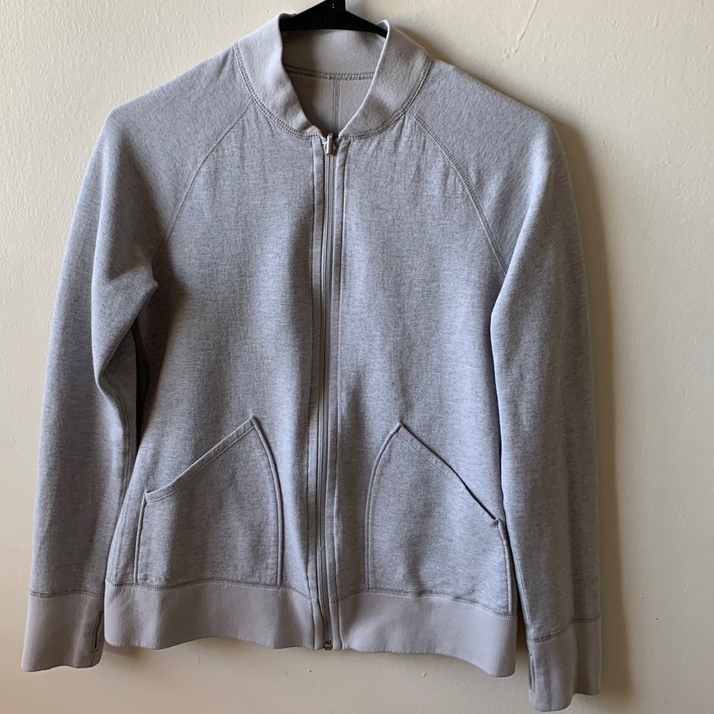 Reversible Gray Adidas Track Jacket, Size Small